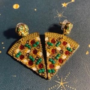 BaubleBar - Cheese the day Pizza Earrings